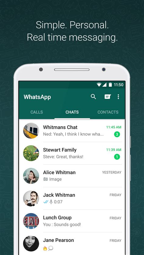 Dünyanın her yerindeki telefonlarda basit, güvenli ve güvenilir mesajlaşma ve arama deneyimi sunan WhatsApp'ı Android cihazınıza indirin.